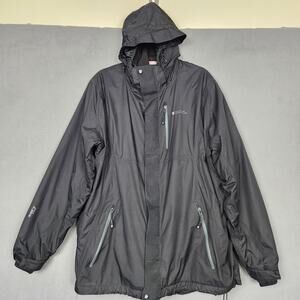 Mountain Warehouse Bracken 3 in 1 Jacket Mens XL Black Hooded Waterproof IsoDry
